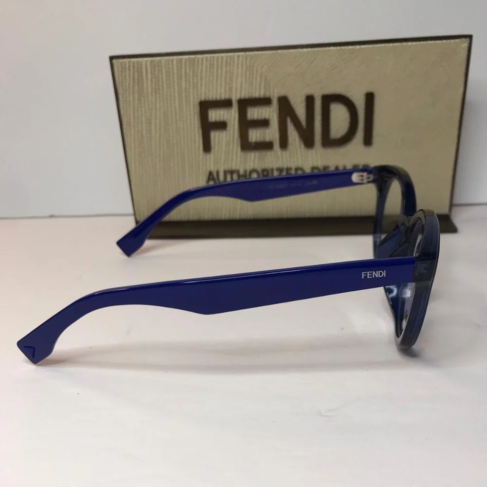 Original New FENDI WOMEN'S FF0198/F 47MM OPTICAL FRAMES IN BLUE